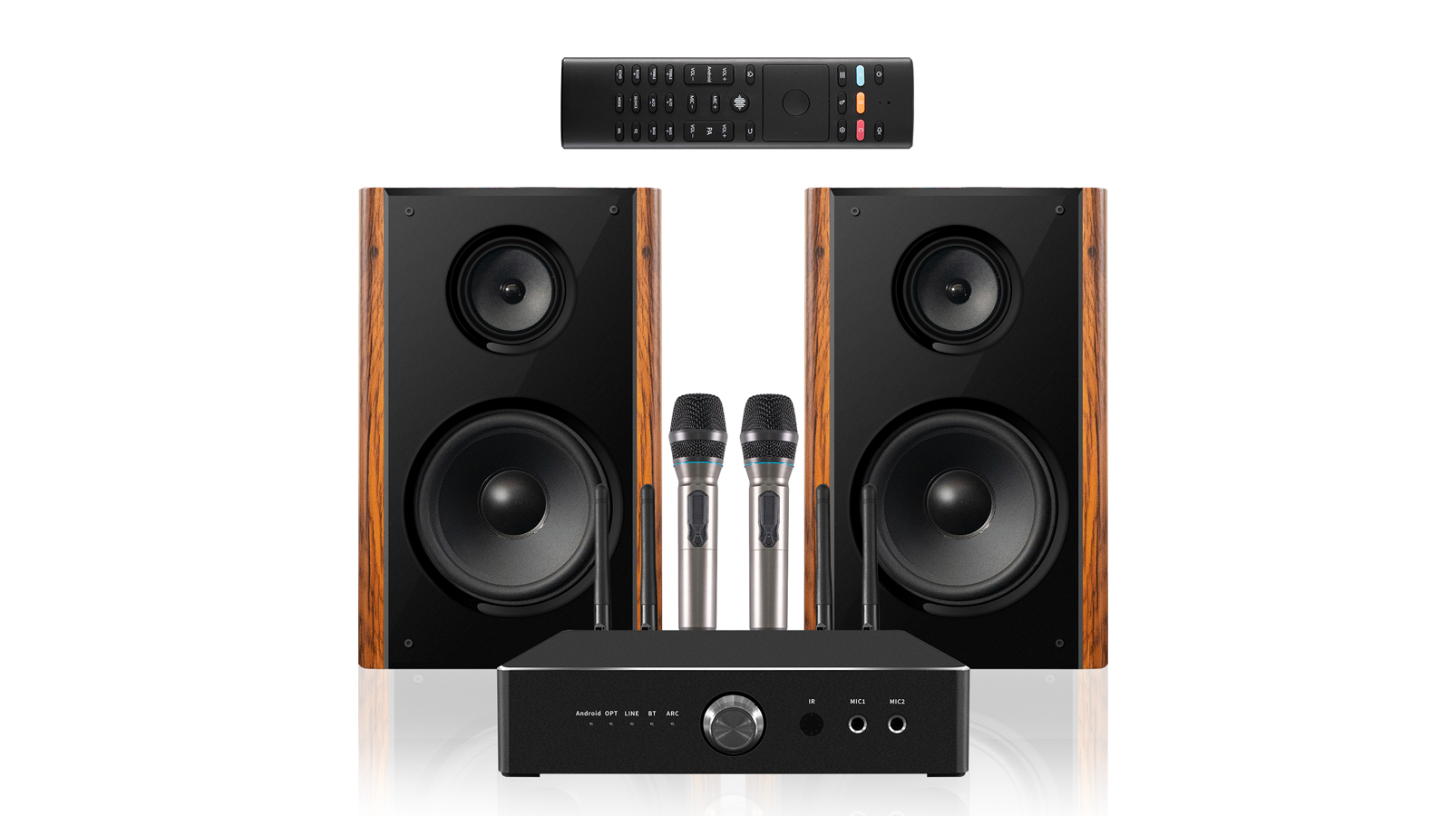 HLQ功放扬声器600W和300W ktv卡拉OK系统